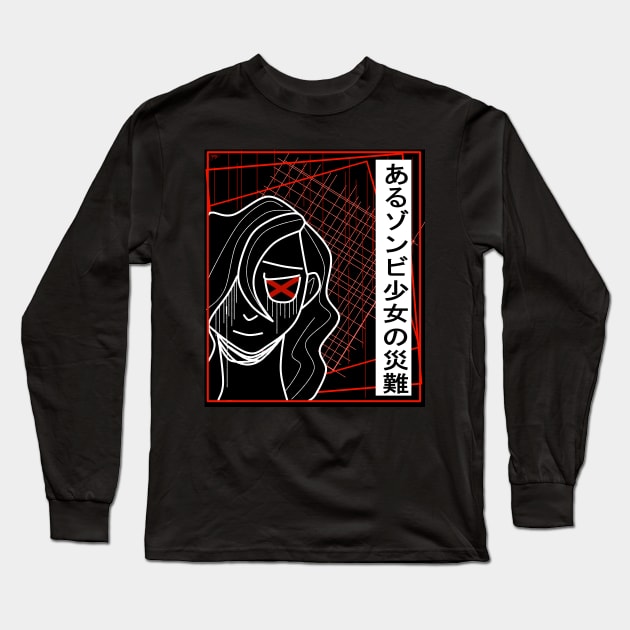 Zombie girl Long Sleeve T-Shirt by KingofGoths